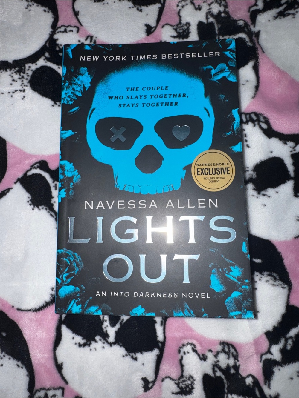 Lights Out Hardcover Book - Blue & Black Cover